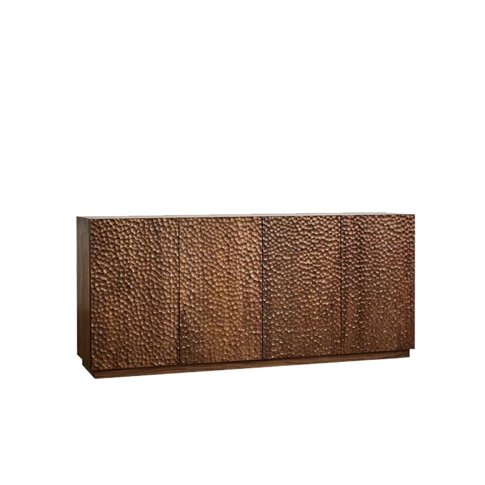 Sculpted Walnut Sideboard Cabinet lifestyle 1