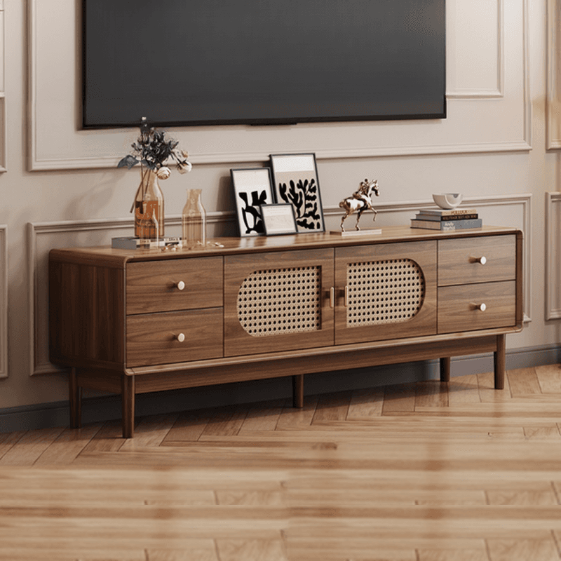 63" Mid-Century Modern TV Stand with Drawers