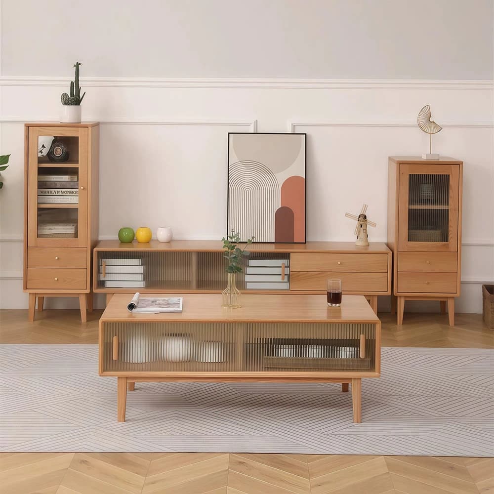 Scandinavian Low Profile TV Stand lifestyle 2