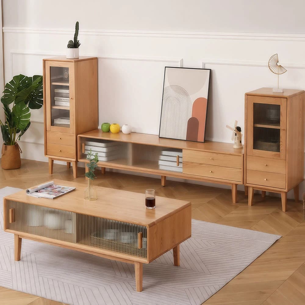 Scandinavian Low Profile TV Stand lifestyle 3