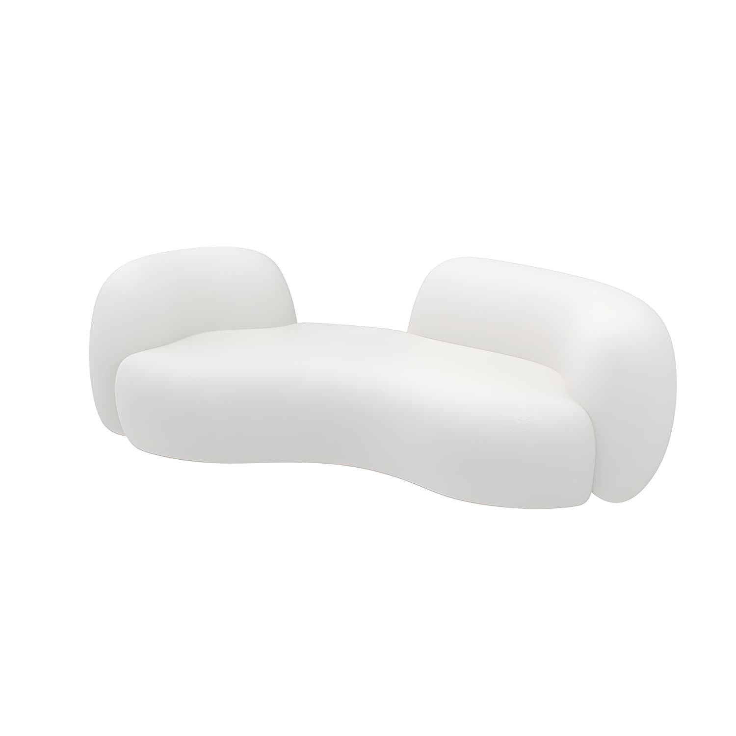Curved Velvet Sofa lifestyle 1