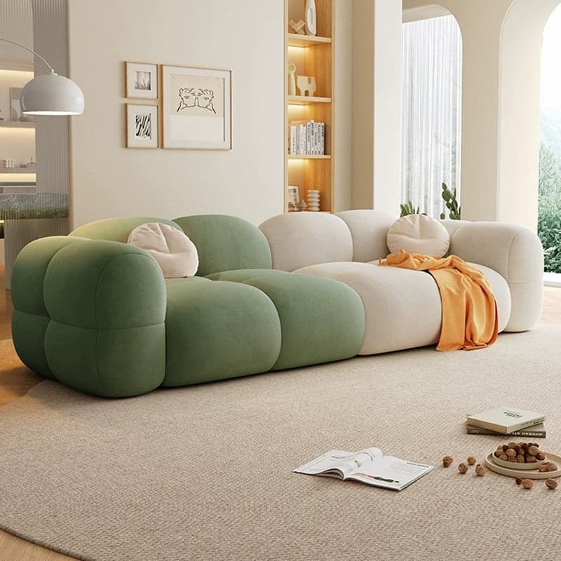 102" Organic Modern Curved Sofa