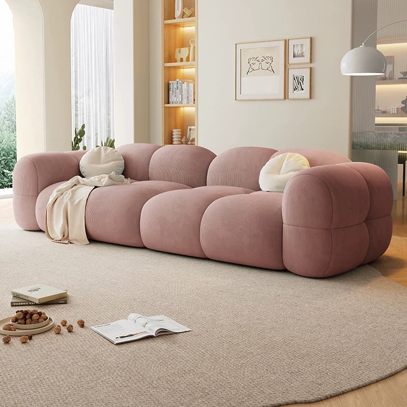 Velvet Square Arm Sofa lifestyle 1