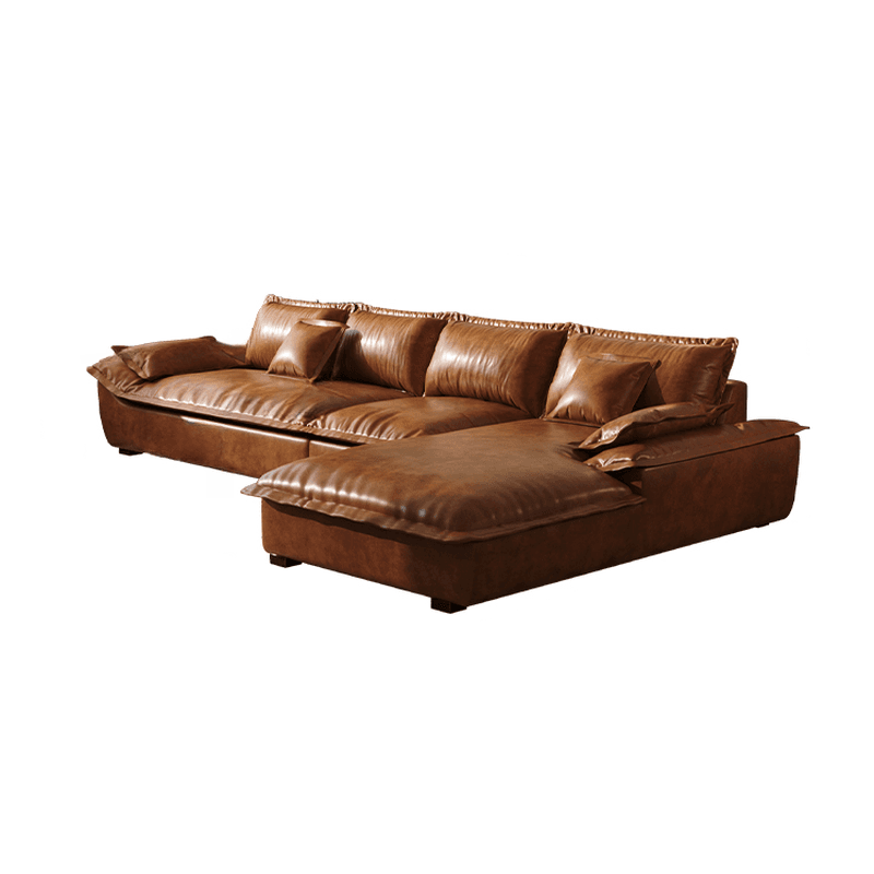 Leather L-Shape Sectional Sofa lifestyle 3