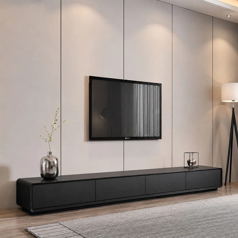 Mid-Century Walnut TV Stand lifestyle 1
