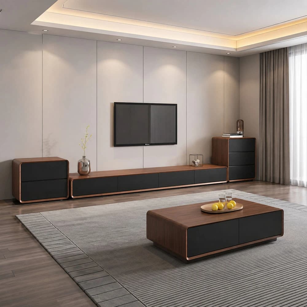 Mid-Century Walnut TV Stand lifestyle 3