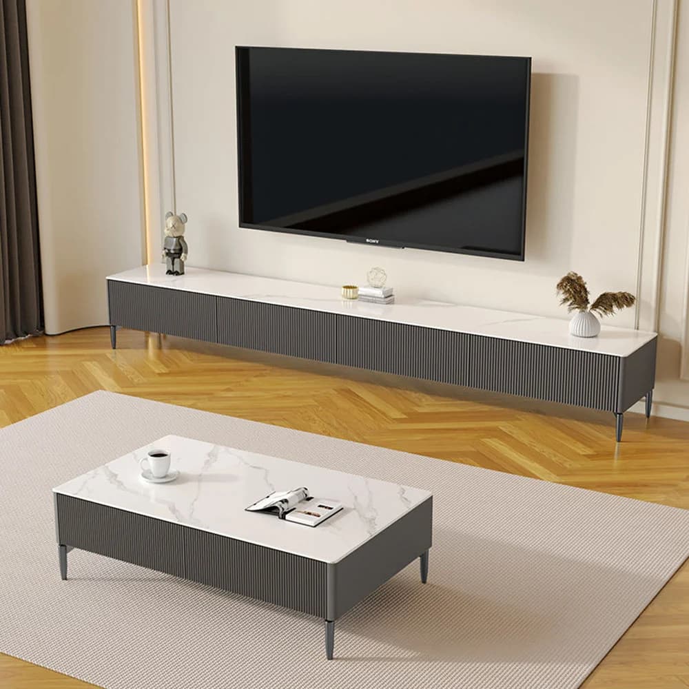 Sleek Stone TV Stand lifestyle 3