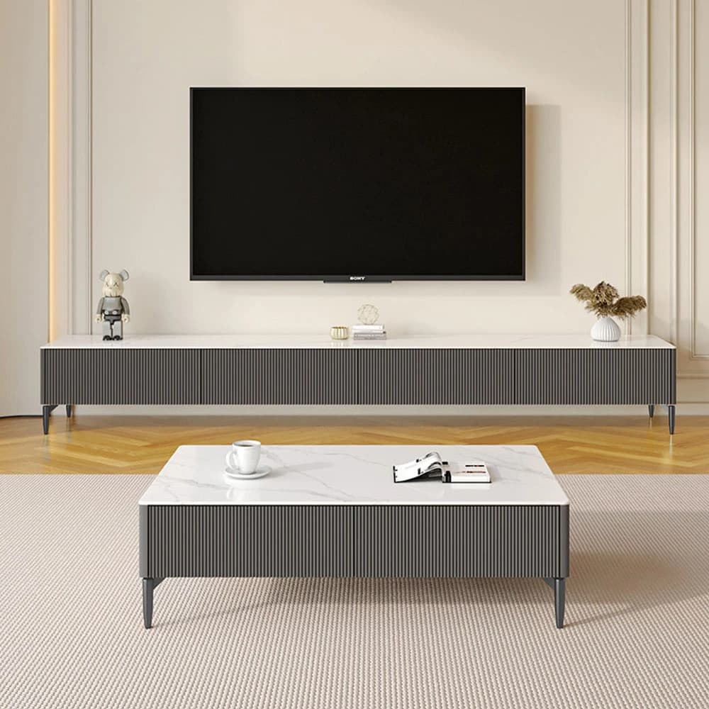Sleek Stone TV Stand