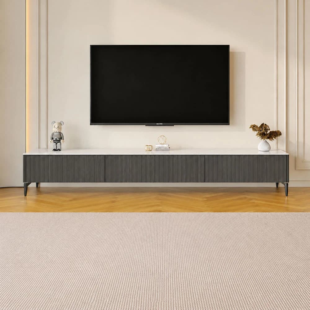 Sleek Stone TV Stand lifestyle 1