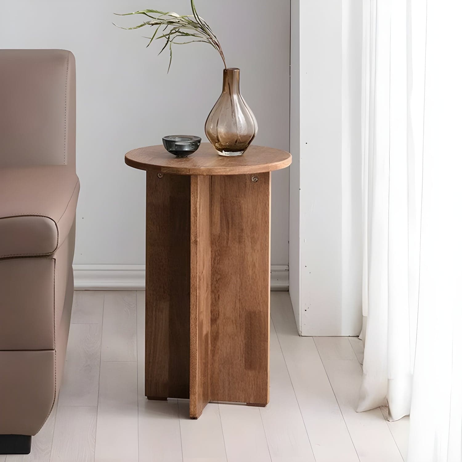 Sculptural Wood Coffee Table lifestyle 3