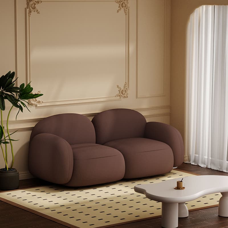 Modern Upholstered Loveseat lifestyle 1