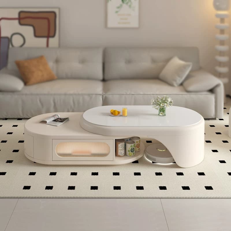 Retractable Sintered Stone Coffee Table lifestyle 2