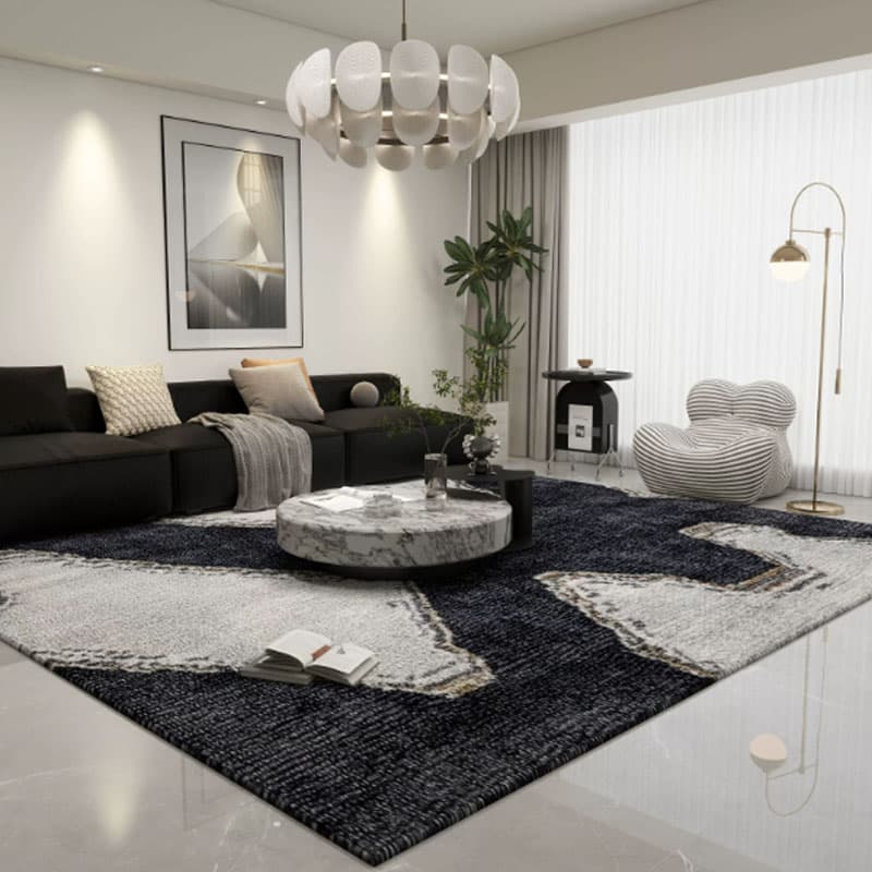 Washable Patterned Area Rug lifestyle 1