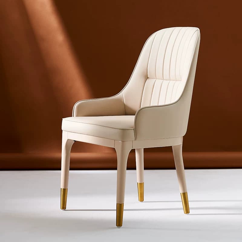Upholstered Curved Dining Chair lifestyle 1