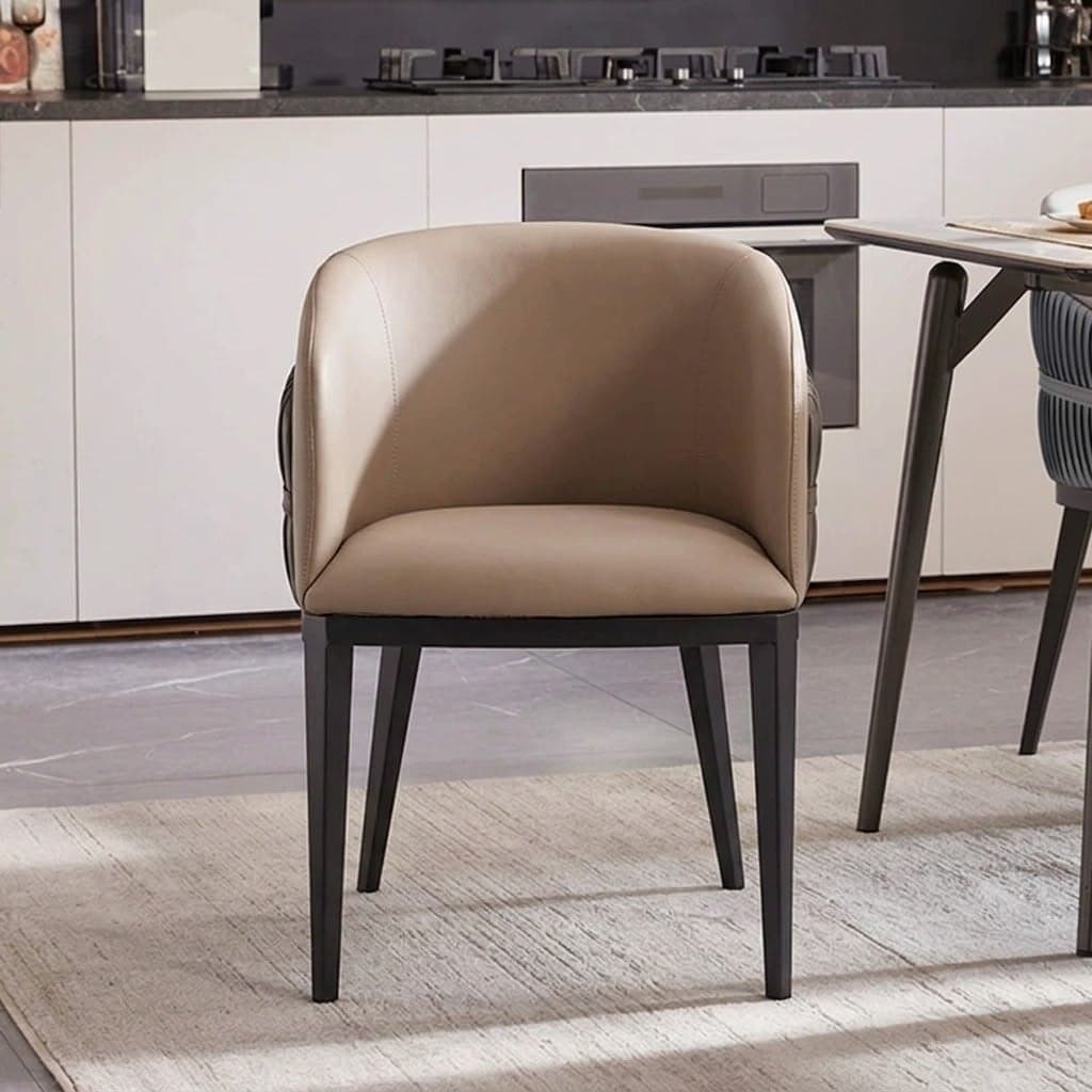 Mid-Century Modern Microfiber Upholstered Dining Chair