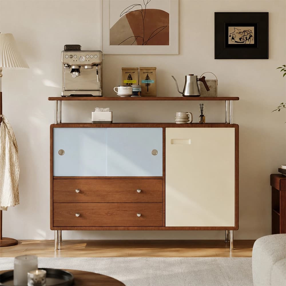 Forli Walnut Wood Credenza lifestyle 1