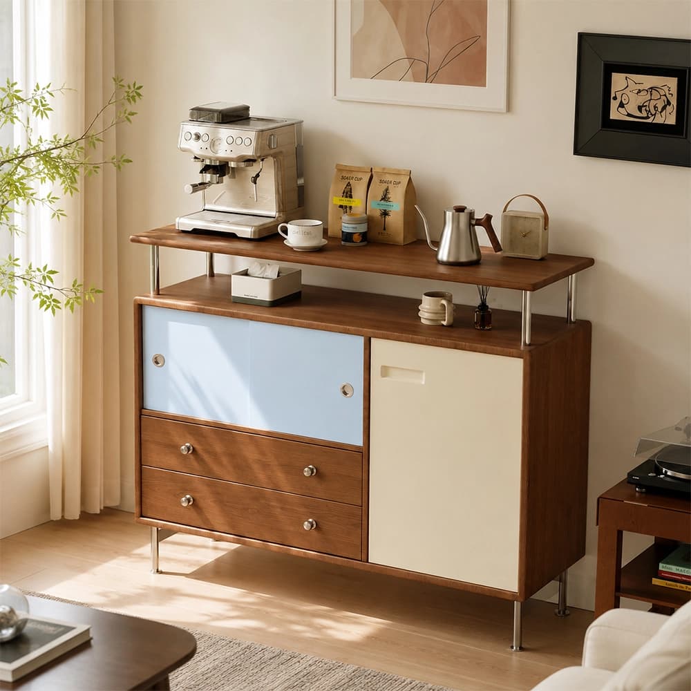 Forli Walnut Wood Credenza lifestyle 2
