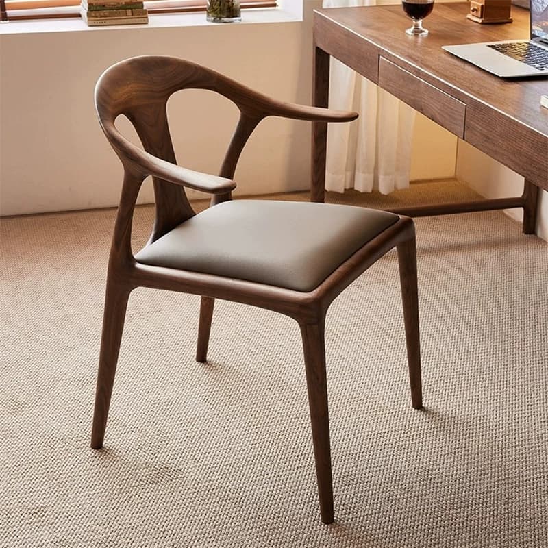 Minimalist Solid Wood Armchair lifestyle 3