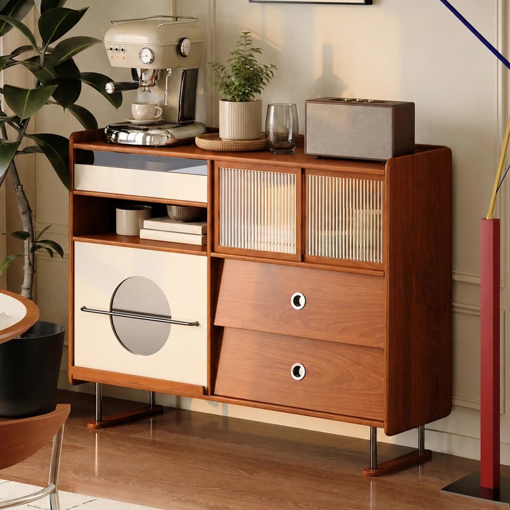 Cherry Wood Mid-century Sideboard lifestyle 3