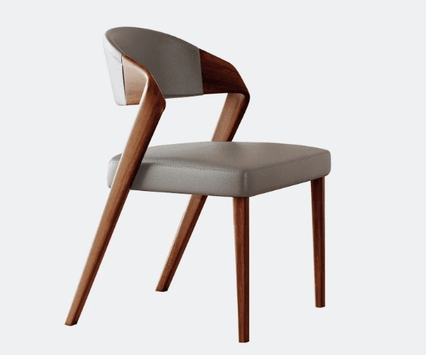 Wabi-sabi Wood & Leather Chair lifestyle 1