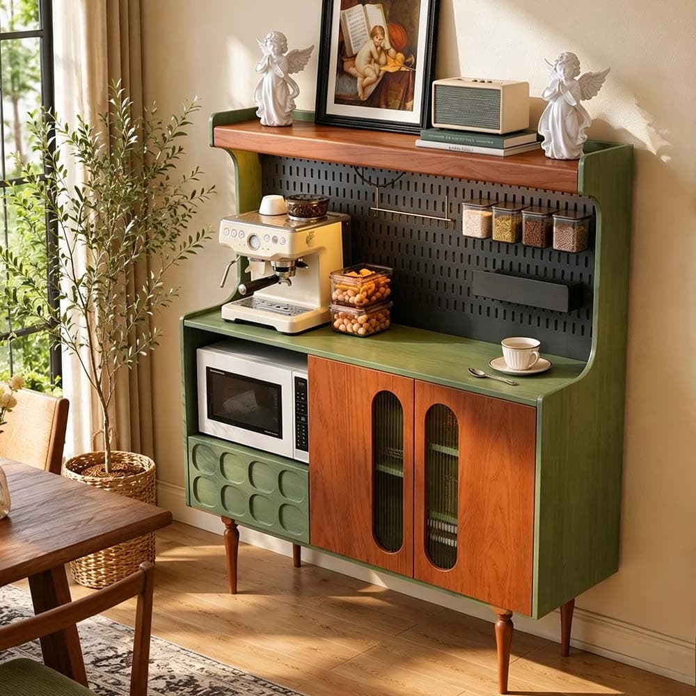 Mid-Century Solid Wood Sideboard lifestyle 3