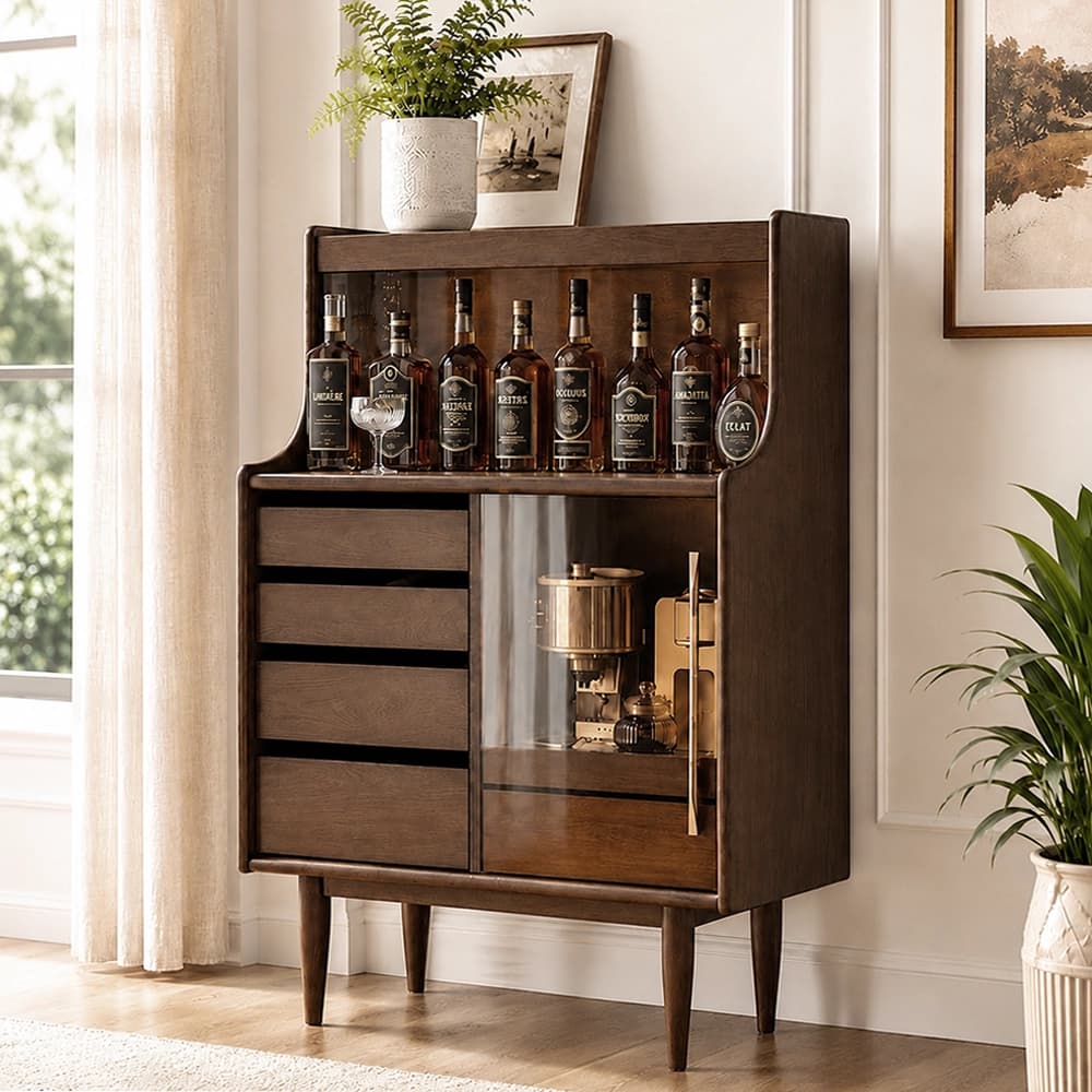 Minimalist Solid Wood Buffet Cabinet lifestyle 3