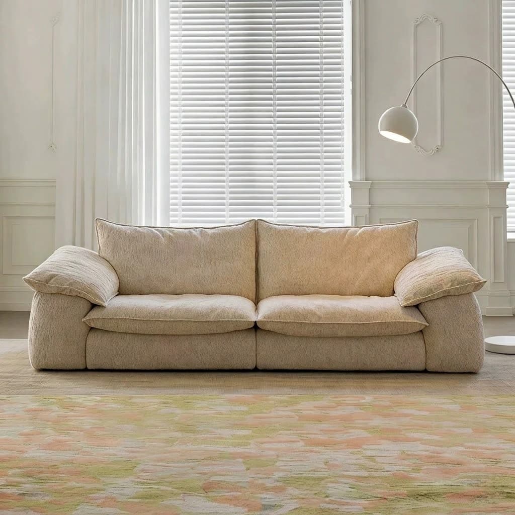 Elephant Ear Chenille Sofa lifestyle 1