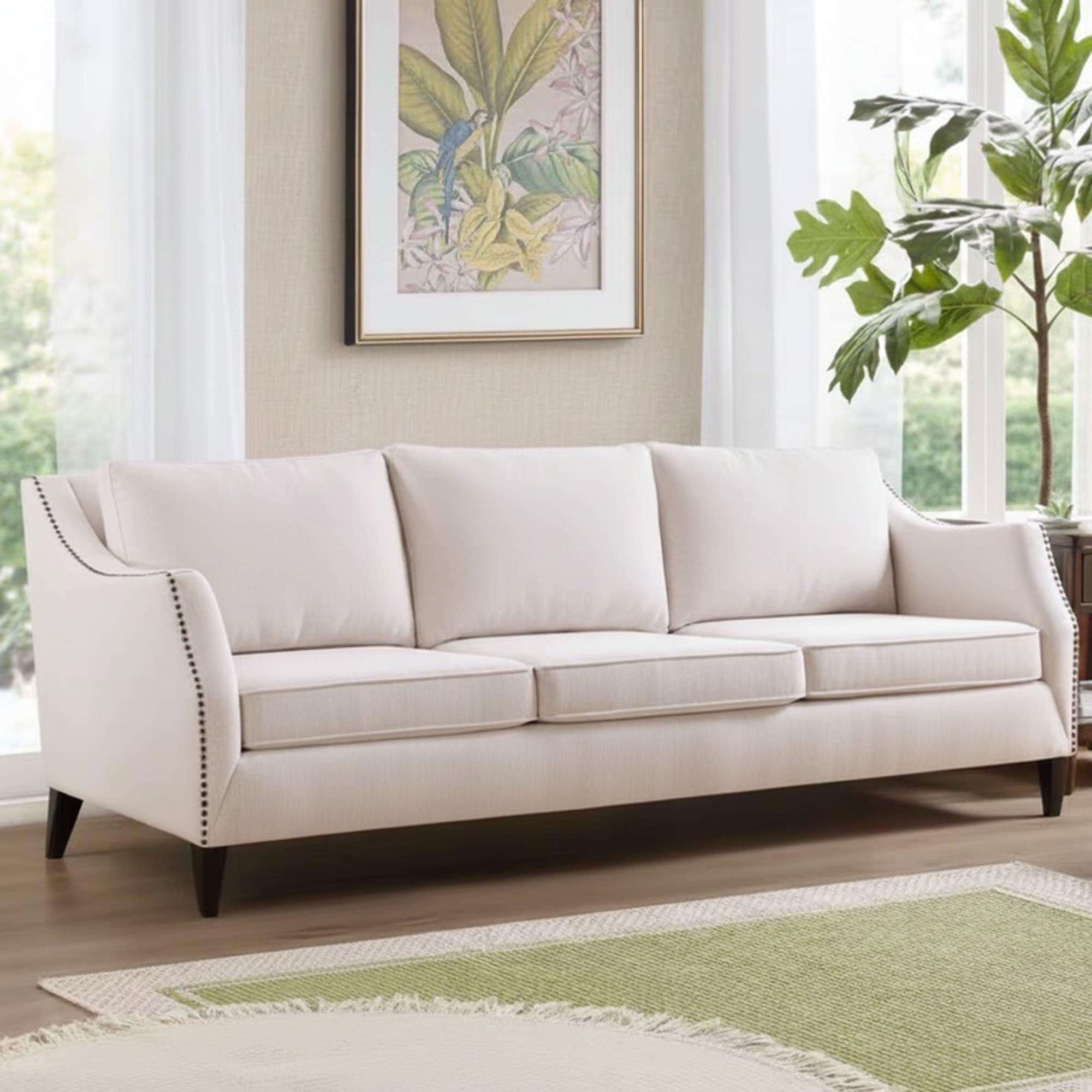 Vintage Ash Wood Sofa lifestyle 1