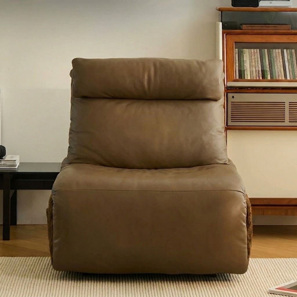 Electric Leather & Lambswool Recliner lifestyle 1