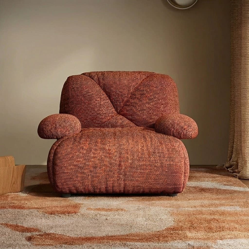 Moon Embrace Fabric Lounge Chair lifestyle 1