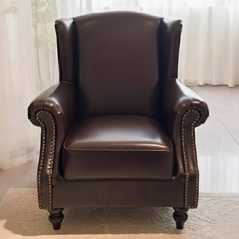 French Vintage High-Back Armchair lifestyle 1