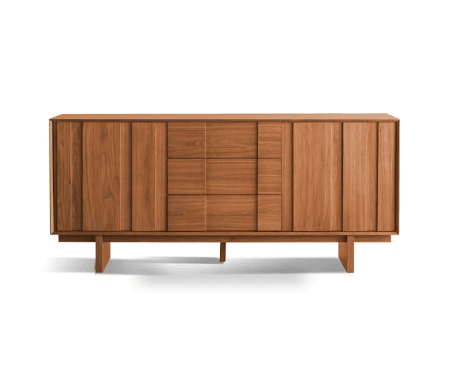 Mid-Century Solid Wood Storage Cabinet lifestyle 1
