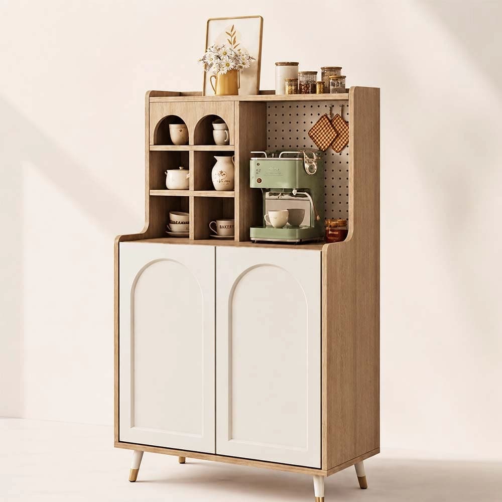 Creamy Thin Storage Cabinet lifestyle 1