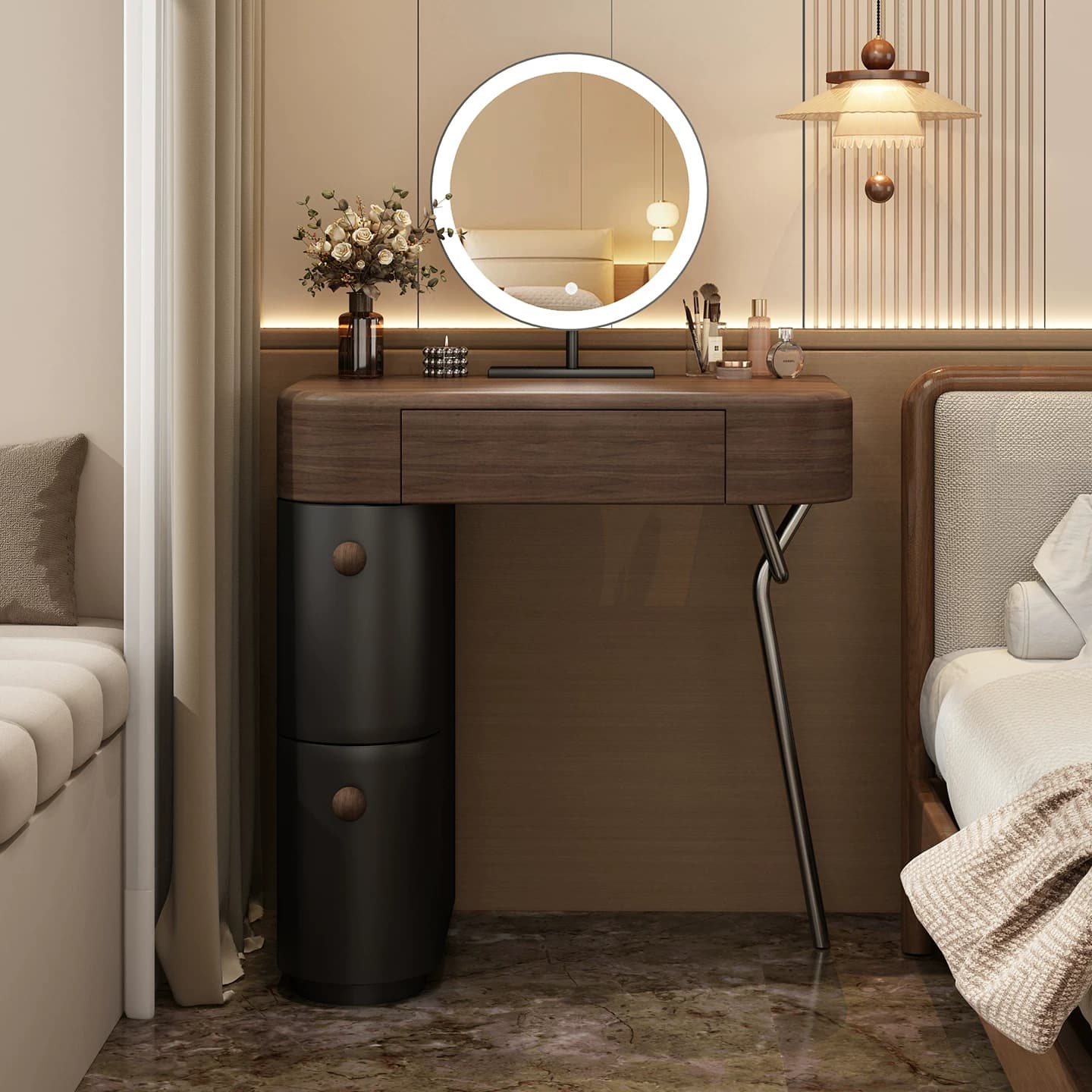 Creamy Corner Vanity lifestyle 1