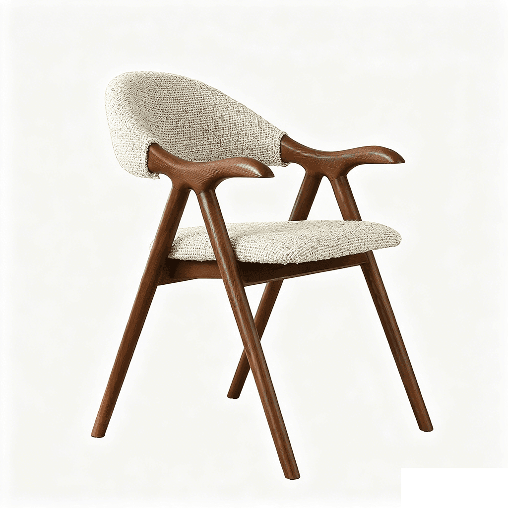 Retro Upholstered Dining Chair lifestyle 1