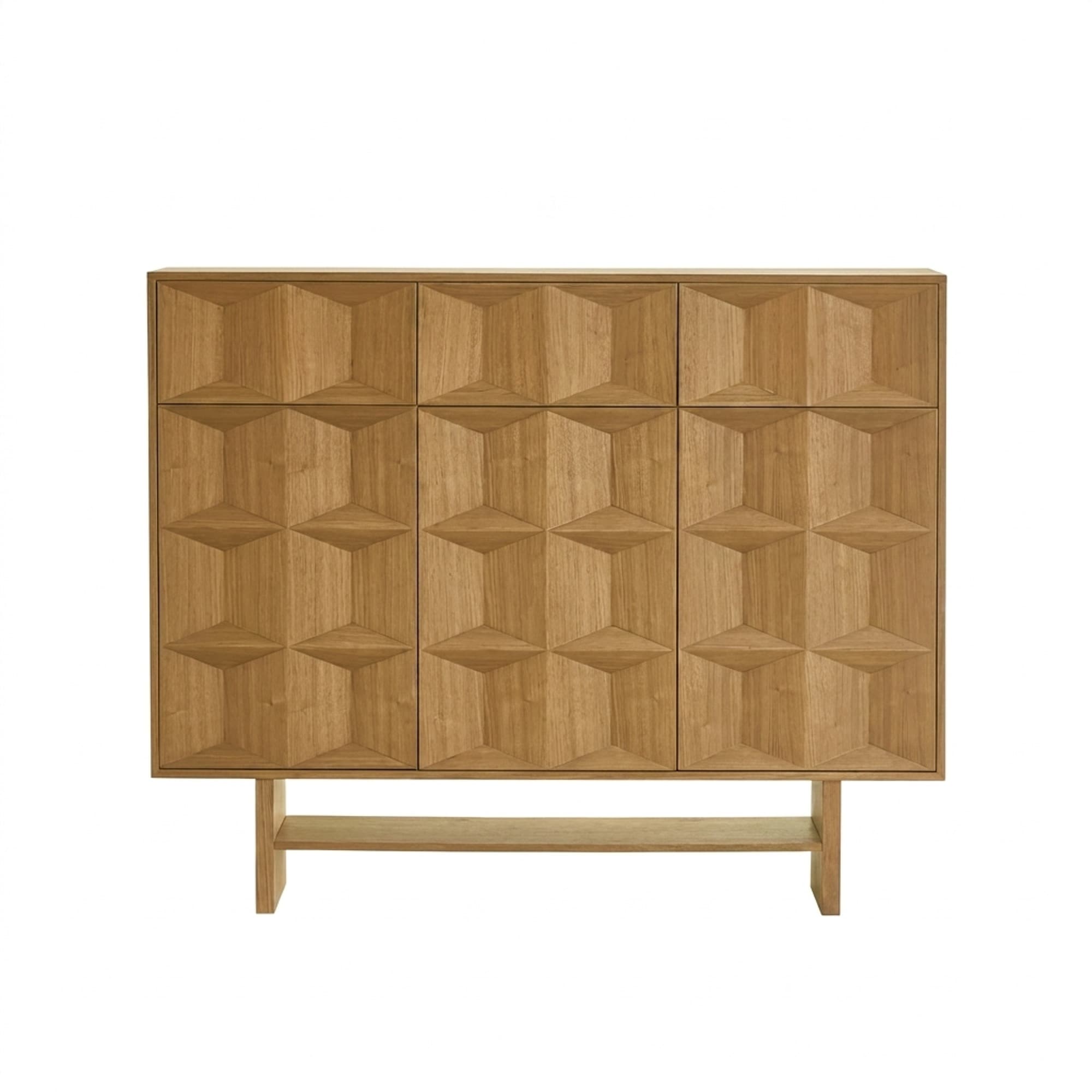 Solid Wood Vintage Grid Shoe Cabinet lifestyle 1