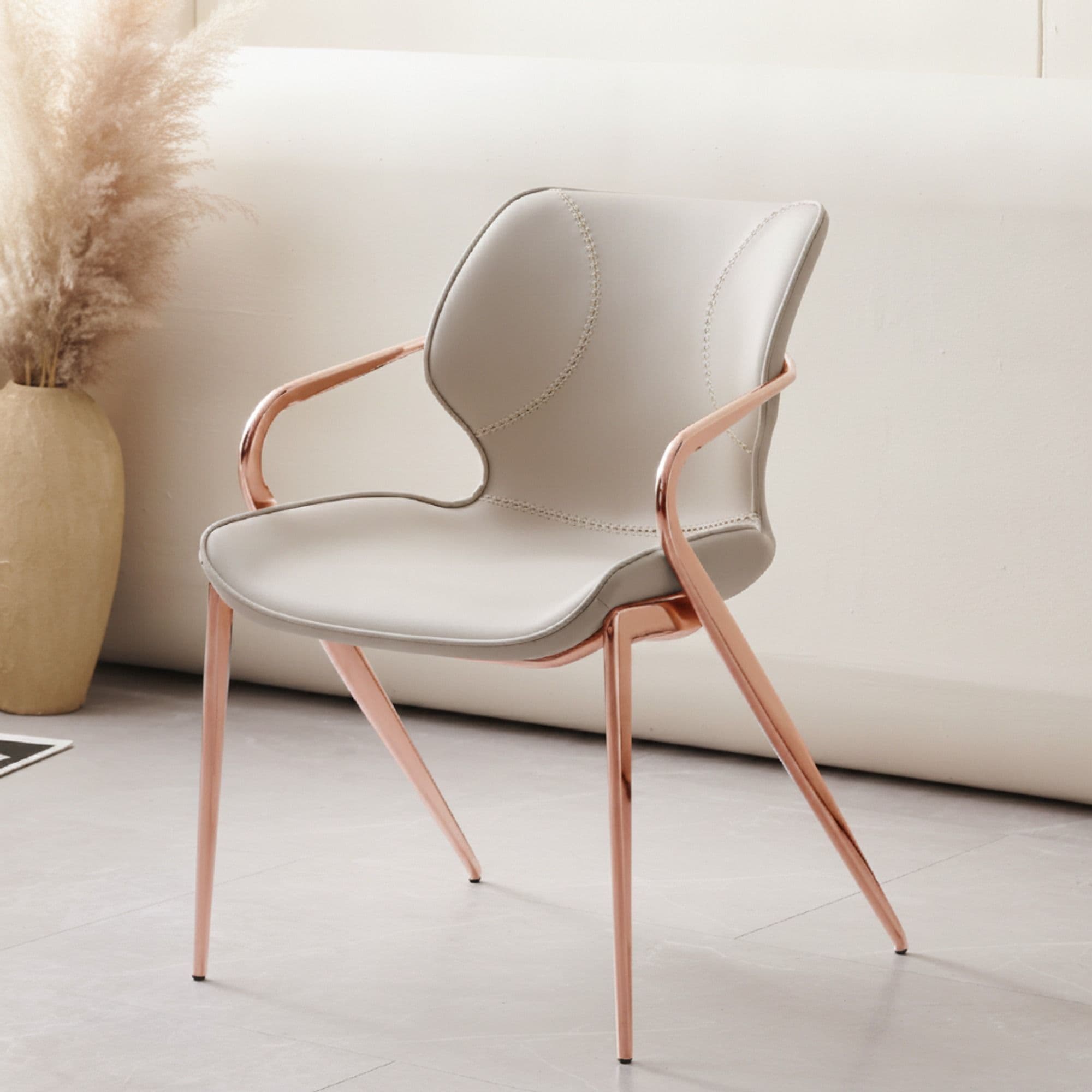 Saddle Leather Dining Armchair lifestyle 1