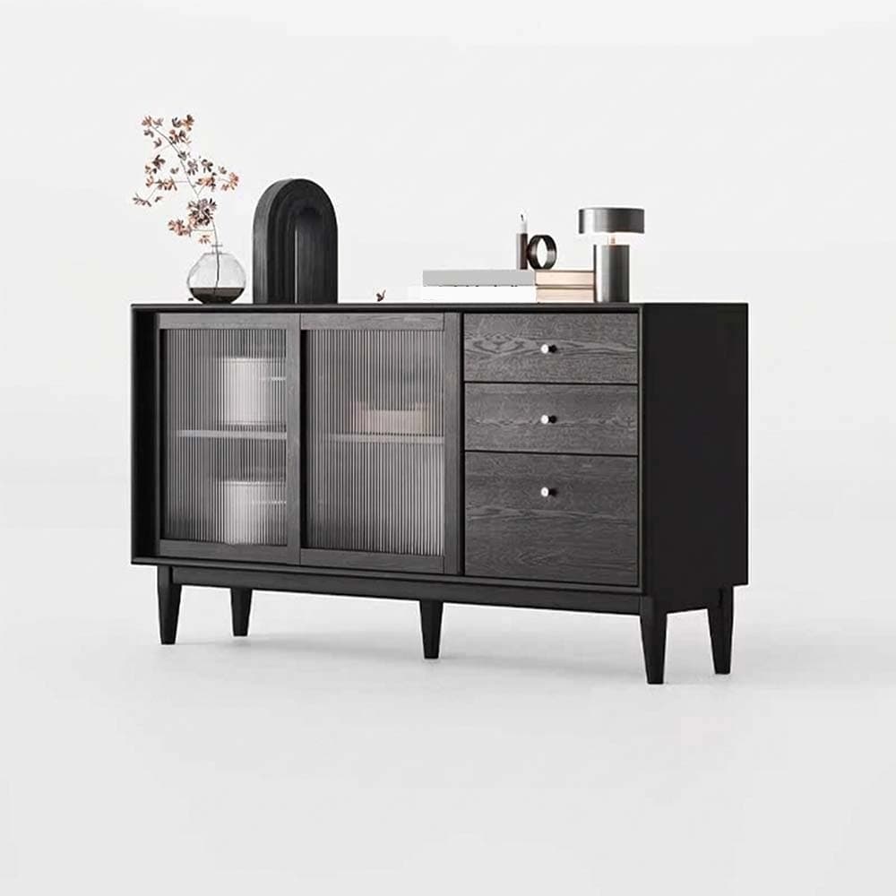Black Retro Storage Cabinet lifestyle 1