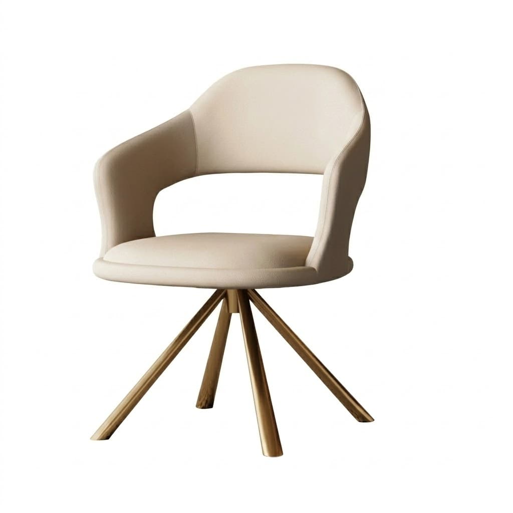 Upholstered Metal Dining Chair lifestyle 1