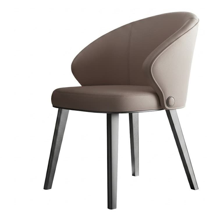 Leather & Metal Dining Chair lifestyle 1