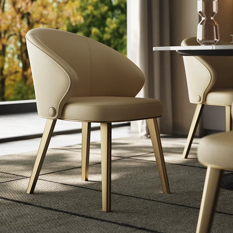 Leather & Metal Dining Chair lifestyle 3