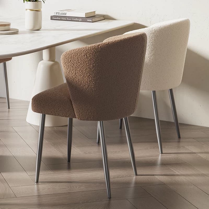 Organic Modern Fabric Upholstered Dining Chair
