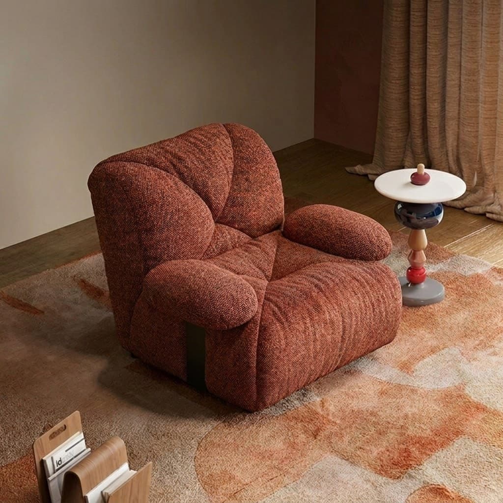 Moon Embrace Fabric Lounge Chair lifestyle 3
