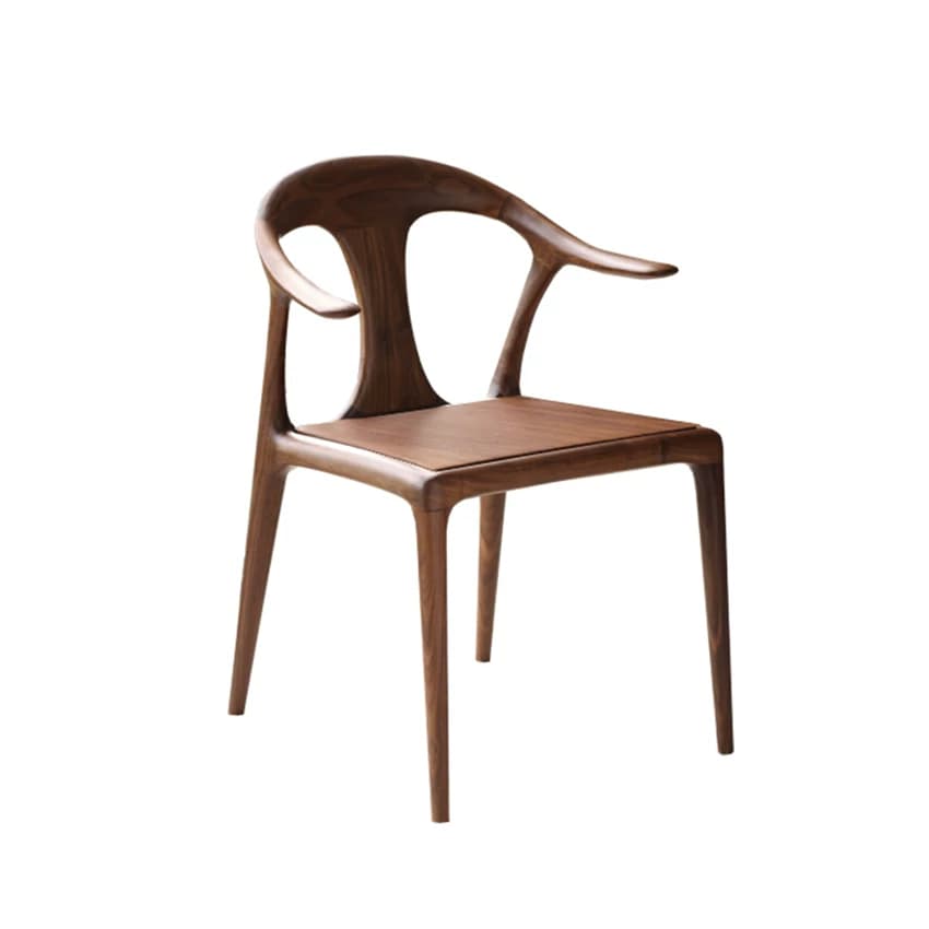 Minimalist Solid Wood Armchair lifestyle 1