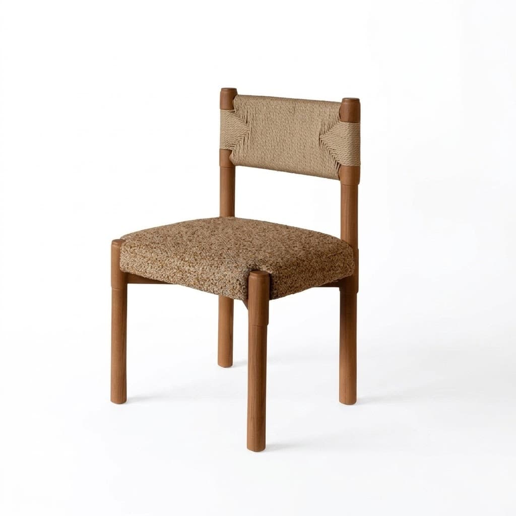 Vintage Wood Frame Dining Chair lifestyle 1