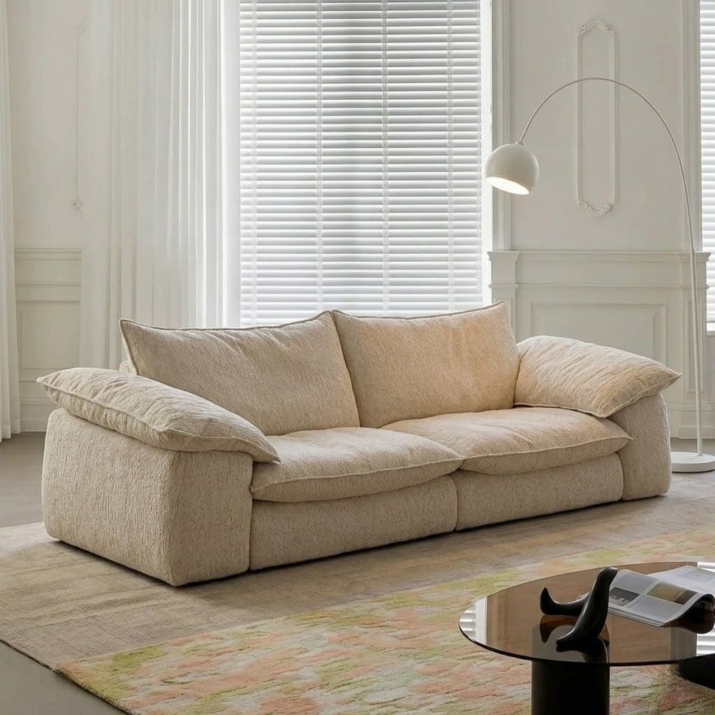 Elephant Ear Chenille Sofa lifestyle 3