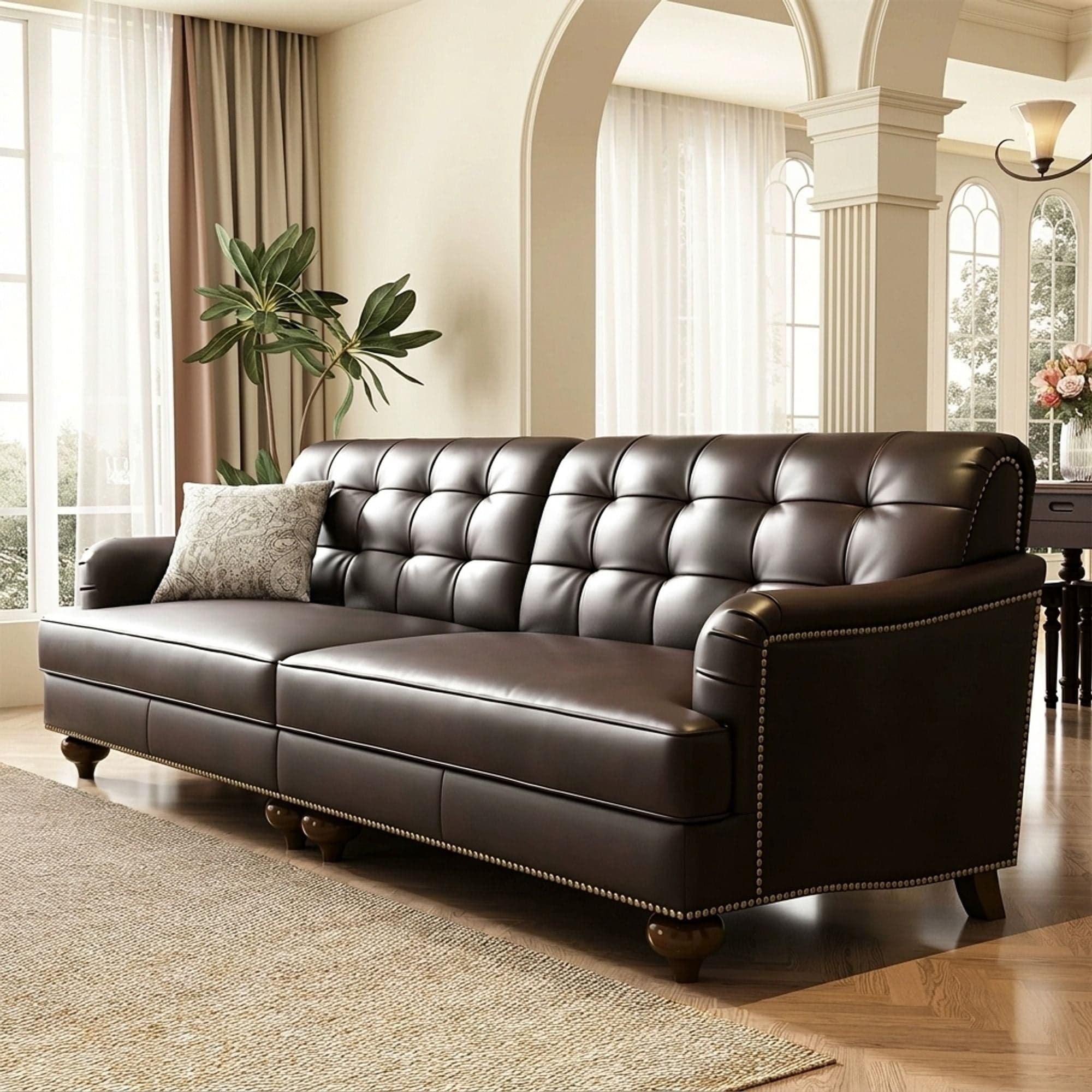 Vintage Leather Sofa lifestyle 3