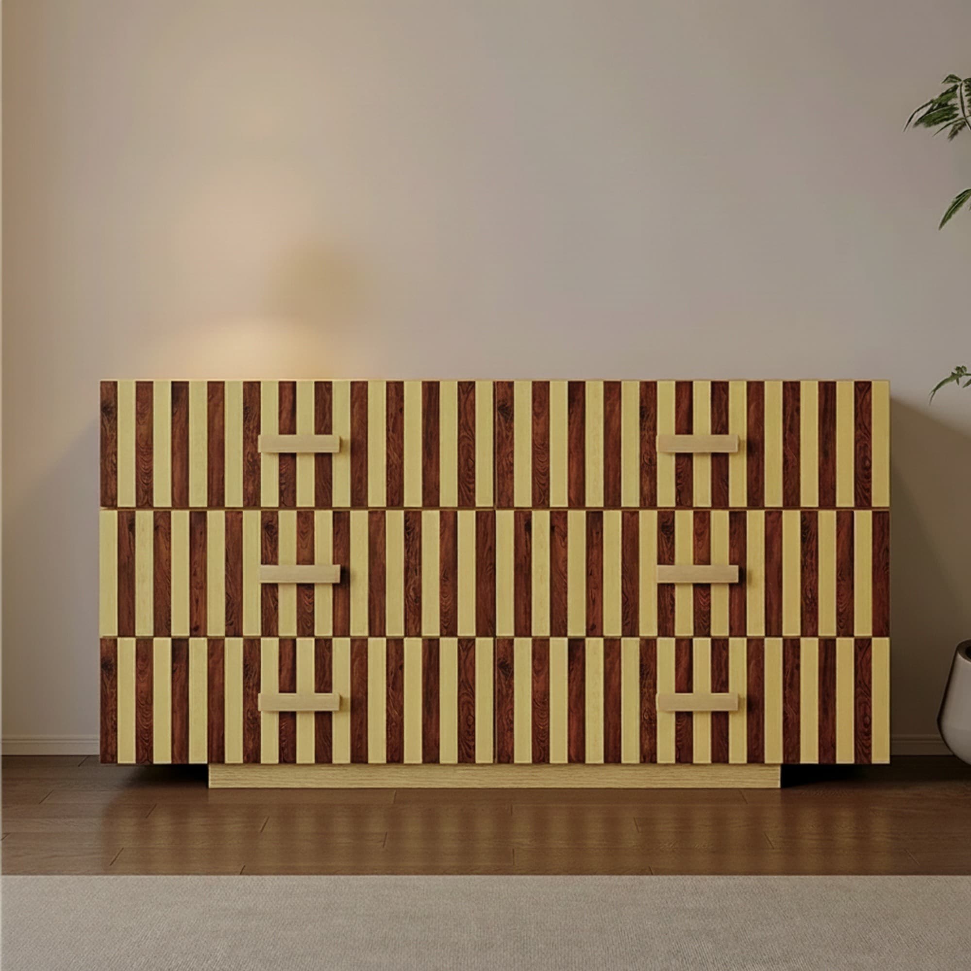 Mid-Century Two-Tone Sideboard lifestyle 1