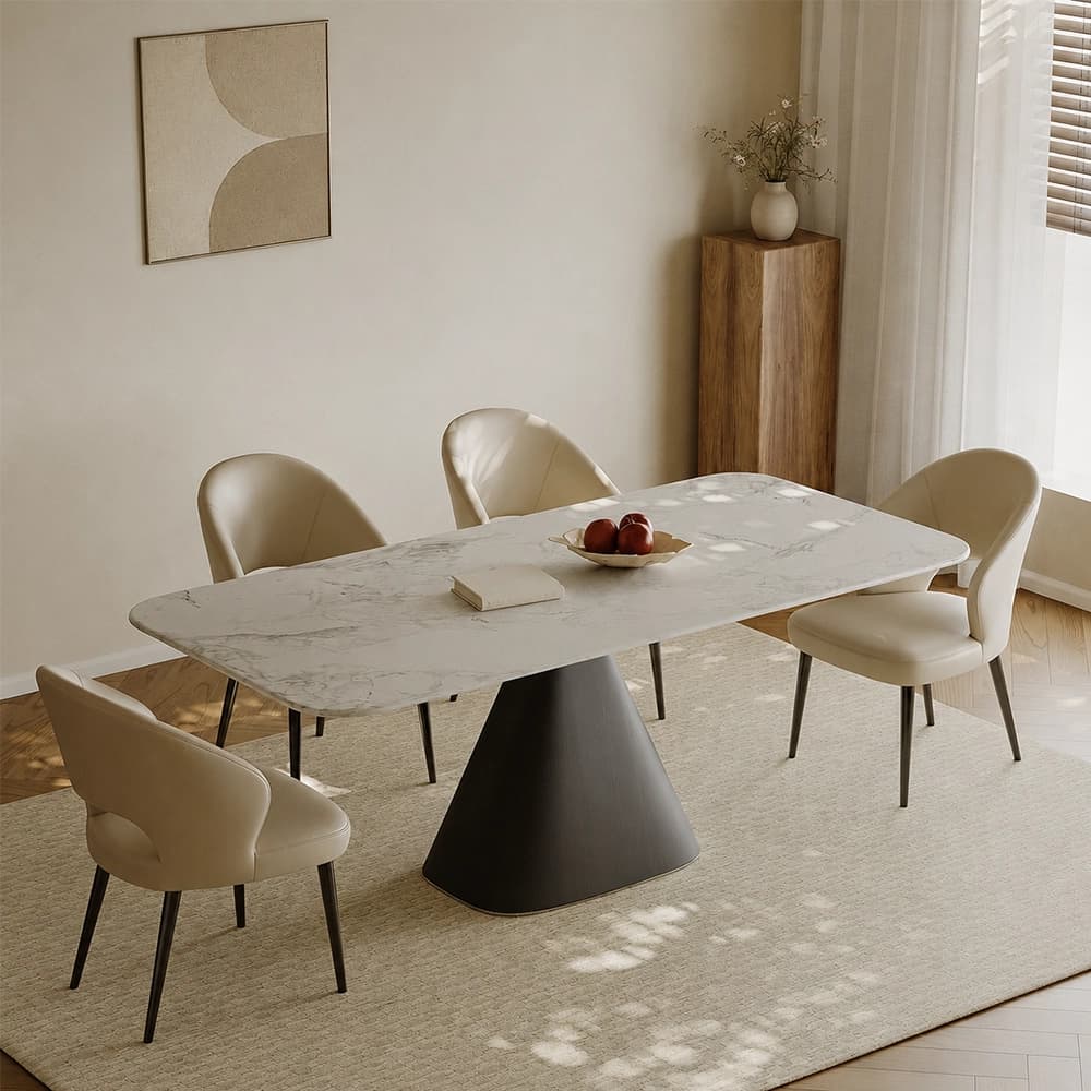 Marble Dining Table, Frustum Base lifestyle 3