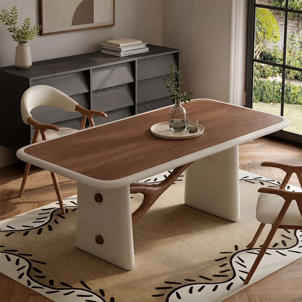 Solid Wood Lacquer Dining Table lifestyle 1